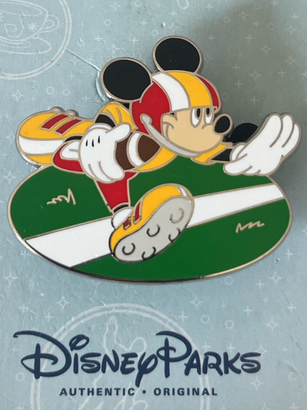 Disney Parks Mickey Mouse Football Pin